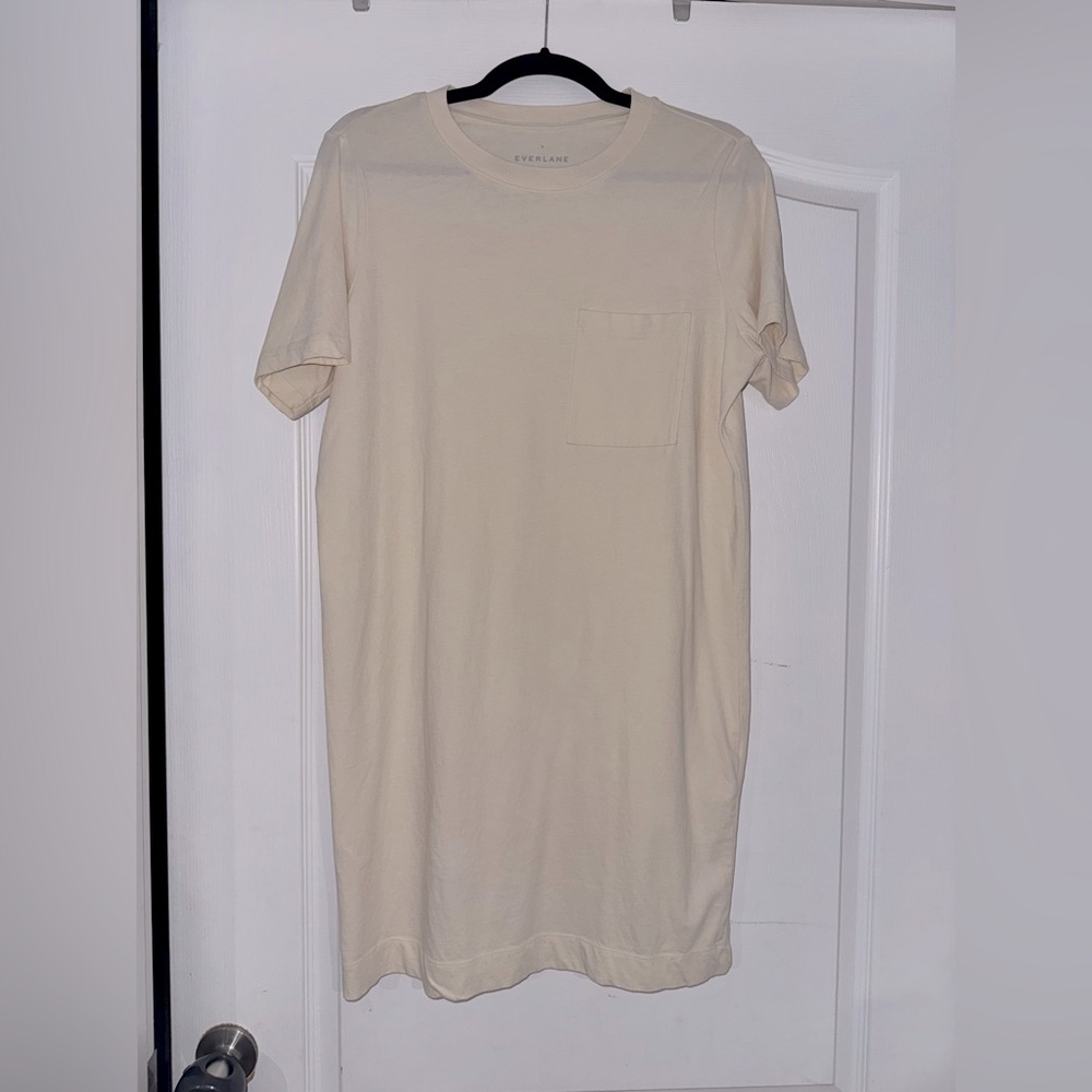 Everlane T Shirt Dress Cream M